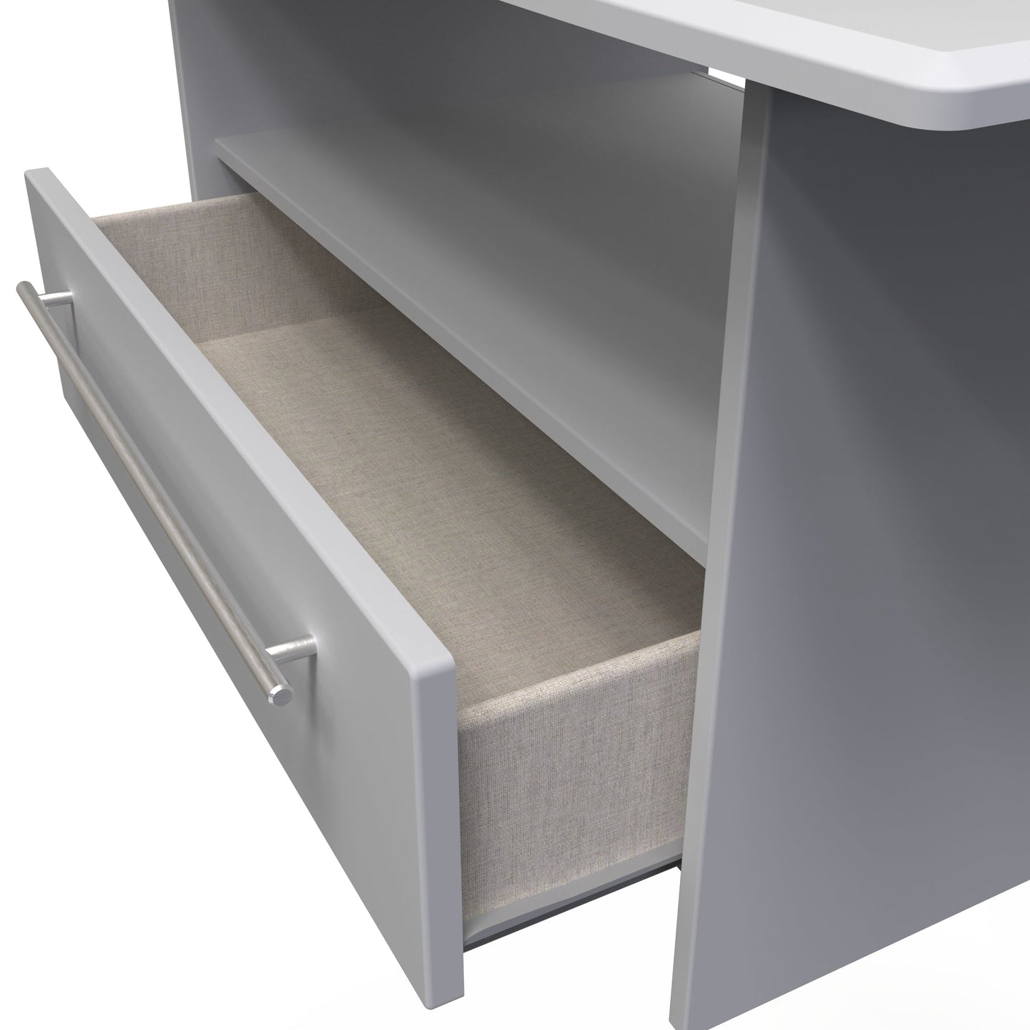 Sherwood Coffee Table Grey 1 Shelf 1 Drawer 93cm
