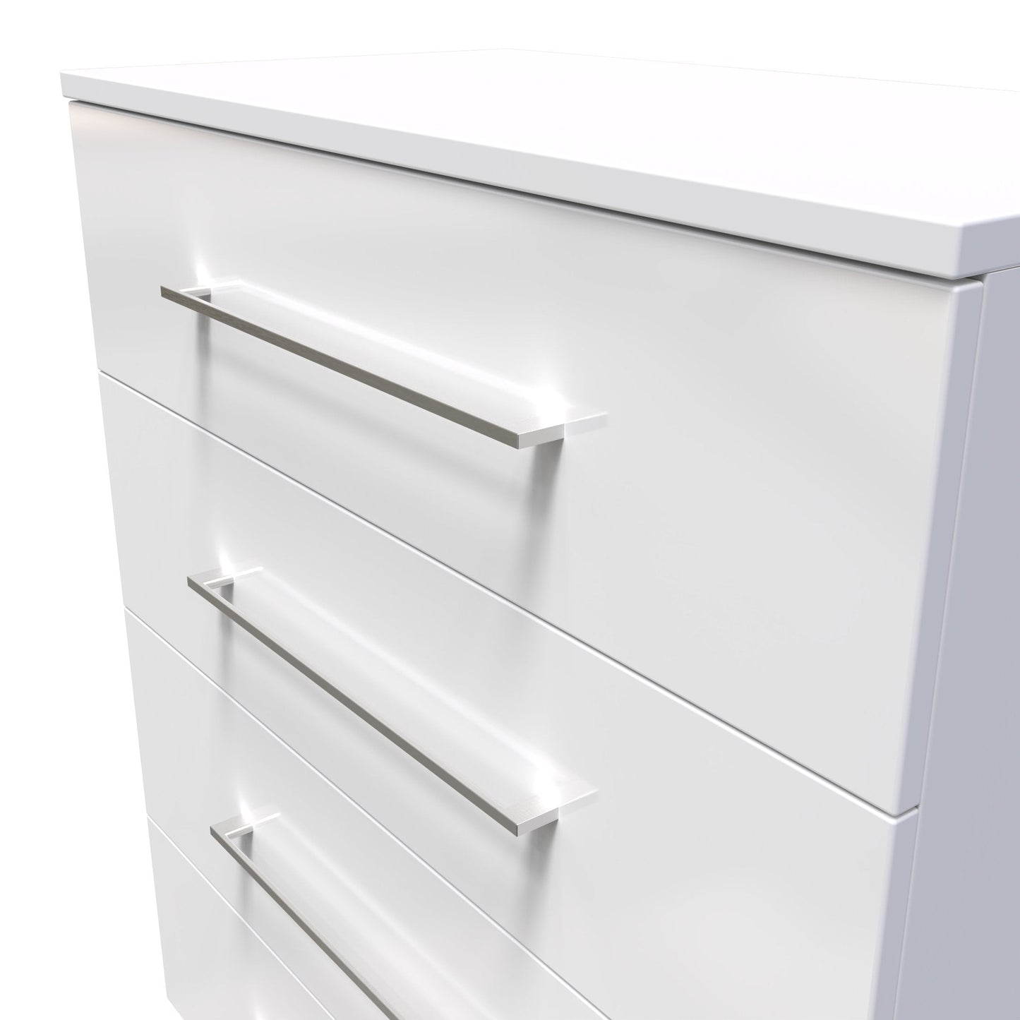 Worcester Chest of Drawers White 4 Drawers 74cm