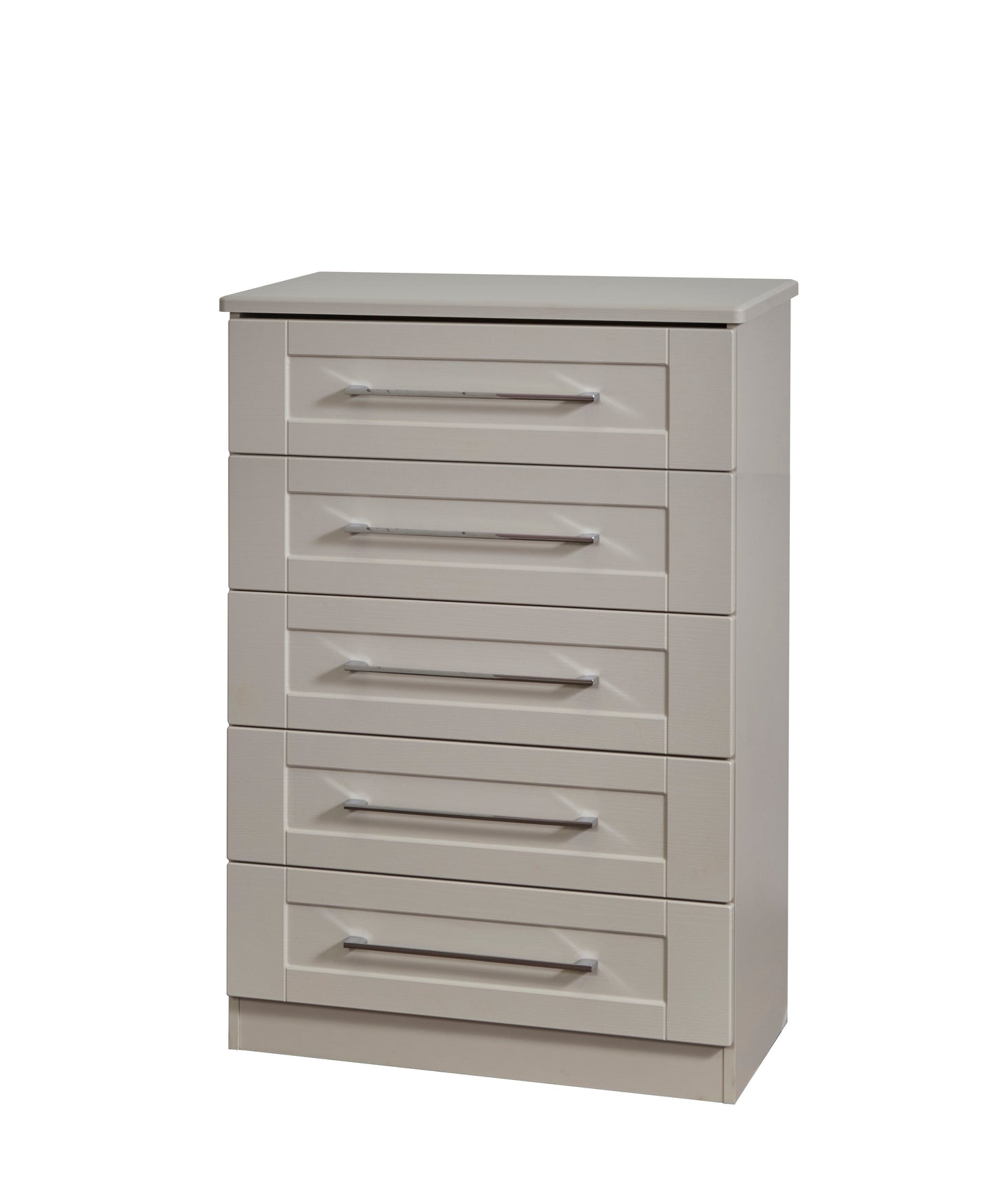 York Tall Chest of Drawers Cream 5 Drawers 74cm