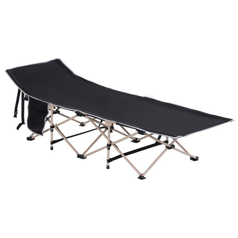 Outsunny Single Person Camping Bed Folding Cot Outdoor Patio