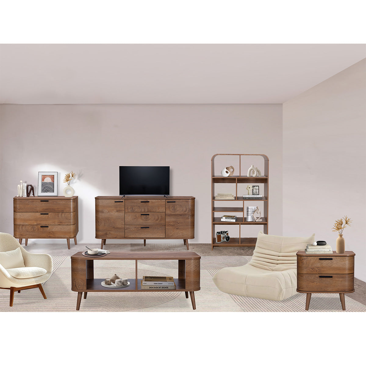 Copenhagen Chest of Drawers Dark Brown 3 Drawers