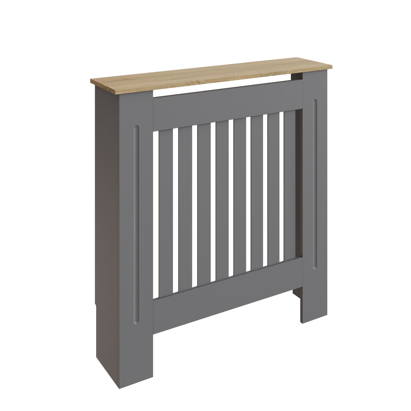 Longslow Radiator Cover Grey & Oak 1 Shelf