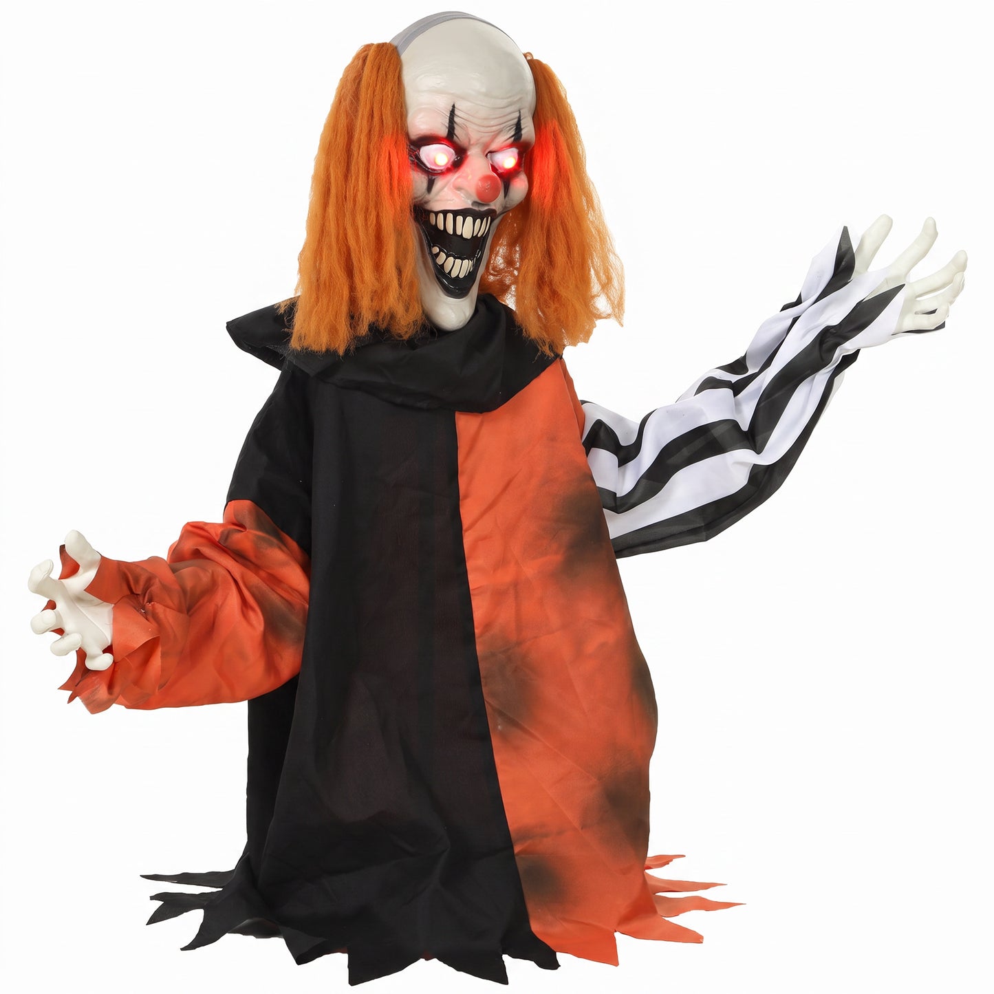Animated Scary Clown Halloween Decoration - 85cm