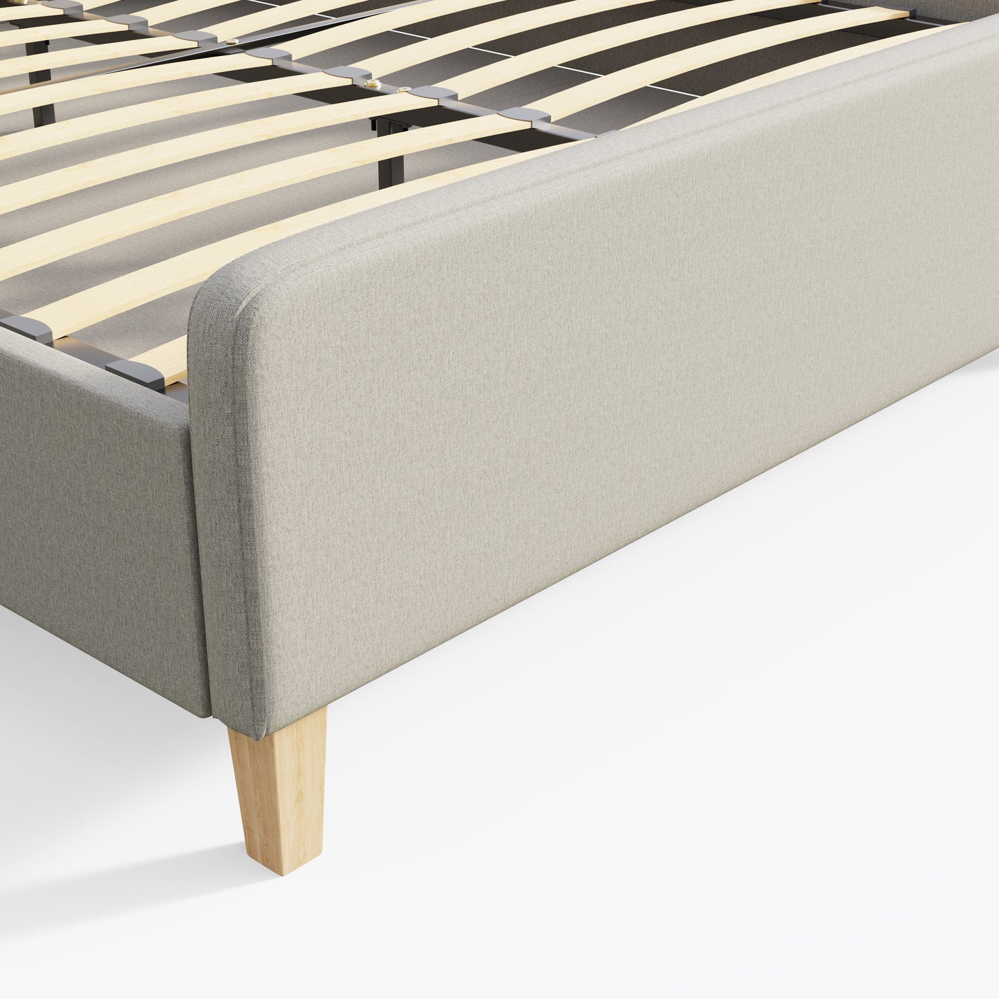 Ashbourne King Size Bed Natural 5 x 7ft