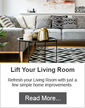 Ideas for Decorating the Living Room - Refresh your living room with just a few small improvements. Read the blog here