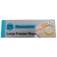 See more information about the 25 Pack Resealable Freezer Bags