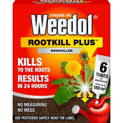 See more information about the Weedol 6 Pack Rootkill Tubes Weed Killer - 180 Square Metres Coverage