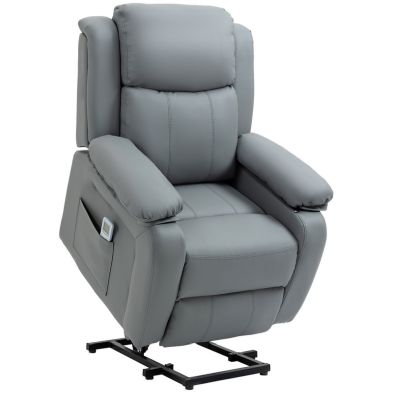 See more information about the Homcom Electric Power Lift Recliner Chair Vibration Massage Reclining Chair with Remote Control and Side Pocket