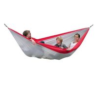 See more information about the Silk Traveller XXL Hammock - Silver & Red
