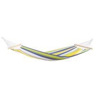 See more information about the Tonga Kolibri Hammock - Striped Green & Yellow Multicoloured
