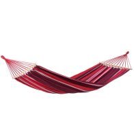 See more information about the Samba Fuego Hammock - Striped Purple & Red Multicoloured