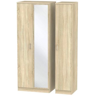 See more information about the Elmsett Tall Wardrobe Natural 3 Doors