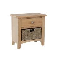 See more information about the Oxford Oak Side Table Natural 2 Drawers