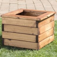 See more information about the Small Square Scandinavian Redwood Garden Planter