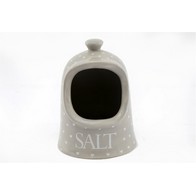 See more information about the Salt Pig Ceramic Grey with Heart Pattern - 14cm
