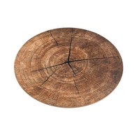 See more information about the 4x Placemat Wood with Bark Pattern - 38cm