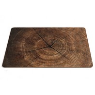 See more information about the 4x Placemat Wood with Bark Pattern - 45cm