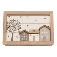 See more information about the Tea Box, Wooden Houses Design, 24x16cm.