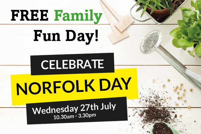 Free family fun day - celebrate norfolk day at Cherry Lane Southeview