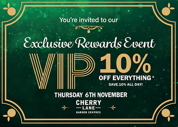 Join us on Thursday, 6th November for a special 10% Off VIP Day
