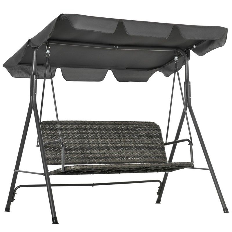 3 person Outdoor PE Rattan Swing Chair