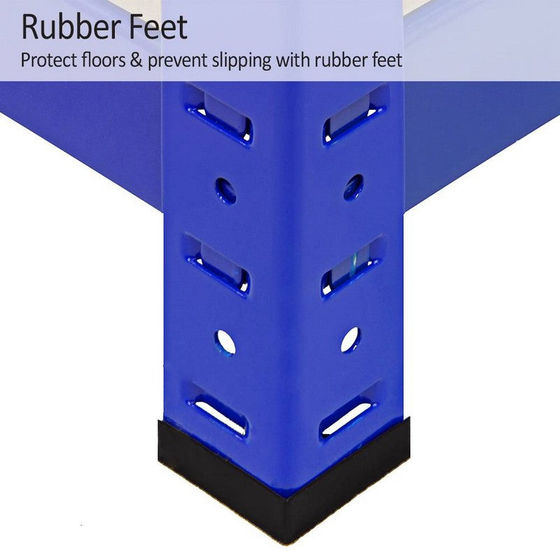 Raven Steel Shelving Units 180cm - Blue Heavy Duty Set of Five T-Rax 120cm by Raven