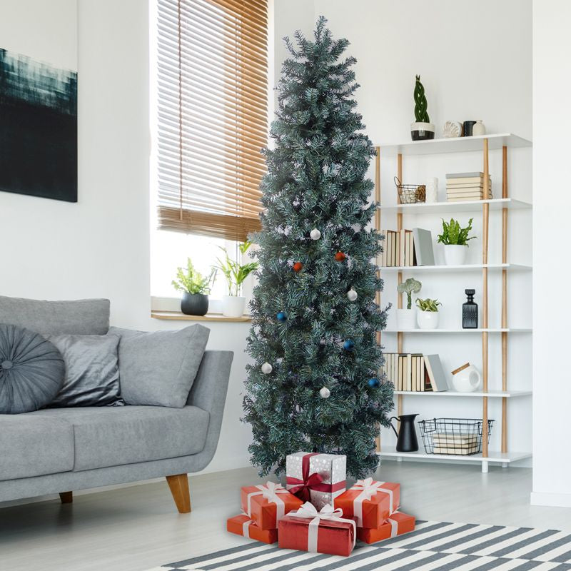 7 Foot Slim Pencil Christmas Tree Artificial - 760 Tips Primary Image