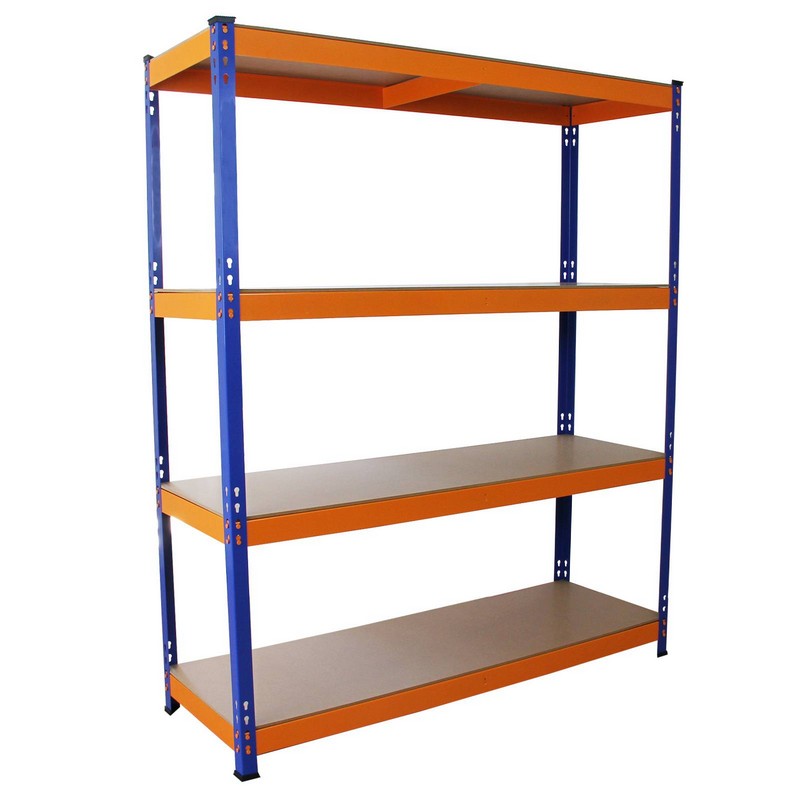 Raven Steel Shelving Units 180cm - Blue & Orange Set Of Ten S-Rax 150cm by Raven
