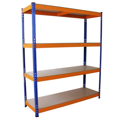 Raven Steel Shelving Units 180cm - Blue & Orange Set Of Ten S-Rax 150cm by Raven