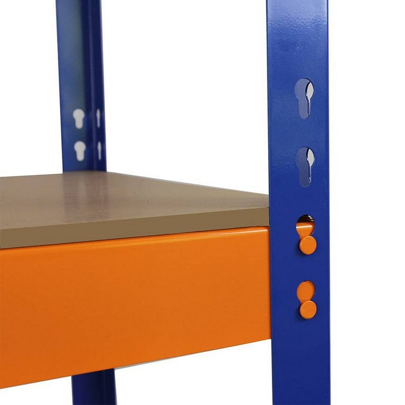 Raven Steel Shelving Units 180cm - Blue & Orange Set Of Ten S-Rax 150cm by Raven