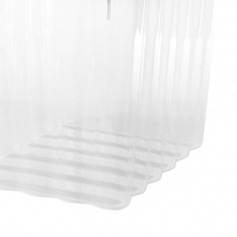 Strata 28 x Plastic Storage Boxes 110 Litres Extra Large - Clear & Black Supa Nova by Strata