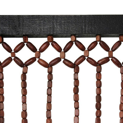 ValuePlus Bamboo Beaded Door Curtain Chevron Pattern 90cm x 180cm