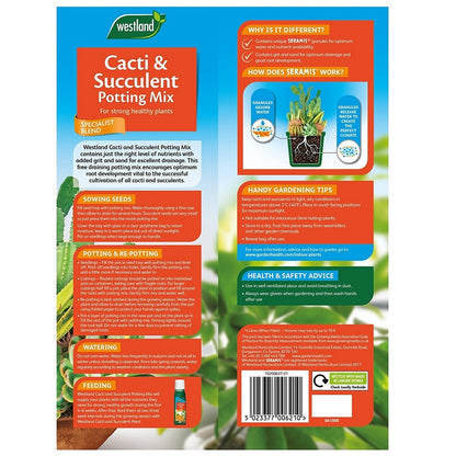 westland cacti and succulent feed Westland Cacti And Succulent Potting Compost Mix 4 Litre – Cherry Lane