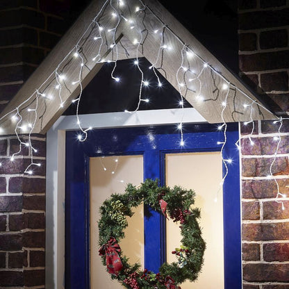 Fairy Icicle Christmas Lights Animated White Outdoor 300 LED by Astralis Primary Image
