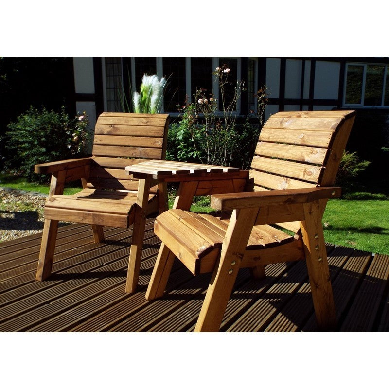 Scandinavian Redwood Garden Loveseat by Croft Seats only