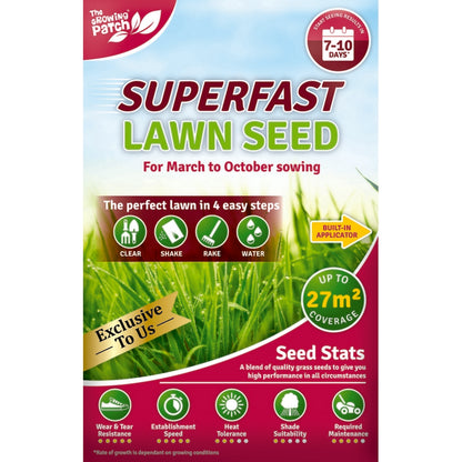 planting grass seed in march uk Superfast Lawn Seed 400g 27sqm – Cherry Lane