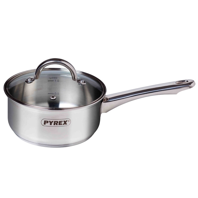 Pyrex 14cm Pyrex Master Stainless Steel Induction Saucepan & Lid
