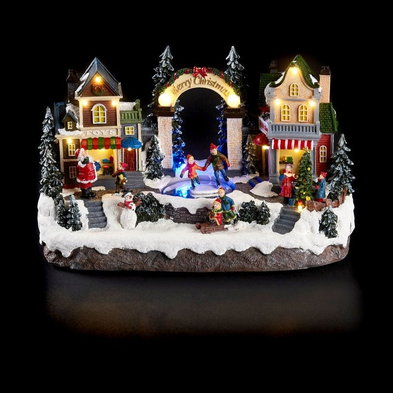 Christmas Village Scene Decoration - 15 LEDs Primary Image