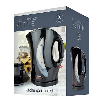 Kitchen Perfected Cordless Kettle By KitchenPerfected - Black 1.7 Litre