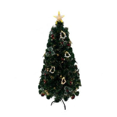 4 Foot Fibre Optic Christmas Tree Artificial - Dark Green Fibre Optic Warm White Primary Image