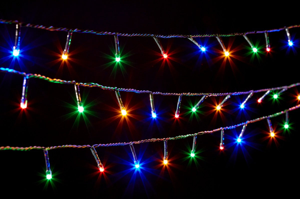 Christmas String Fairy Lights Multifunction Multicolour Outdoor 100 LED - 4.95m by Astralis