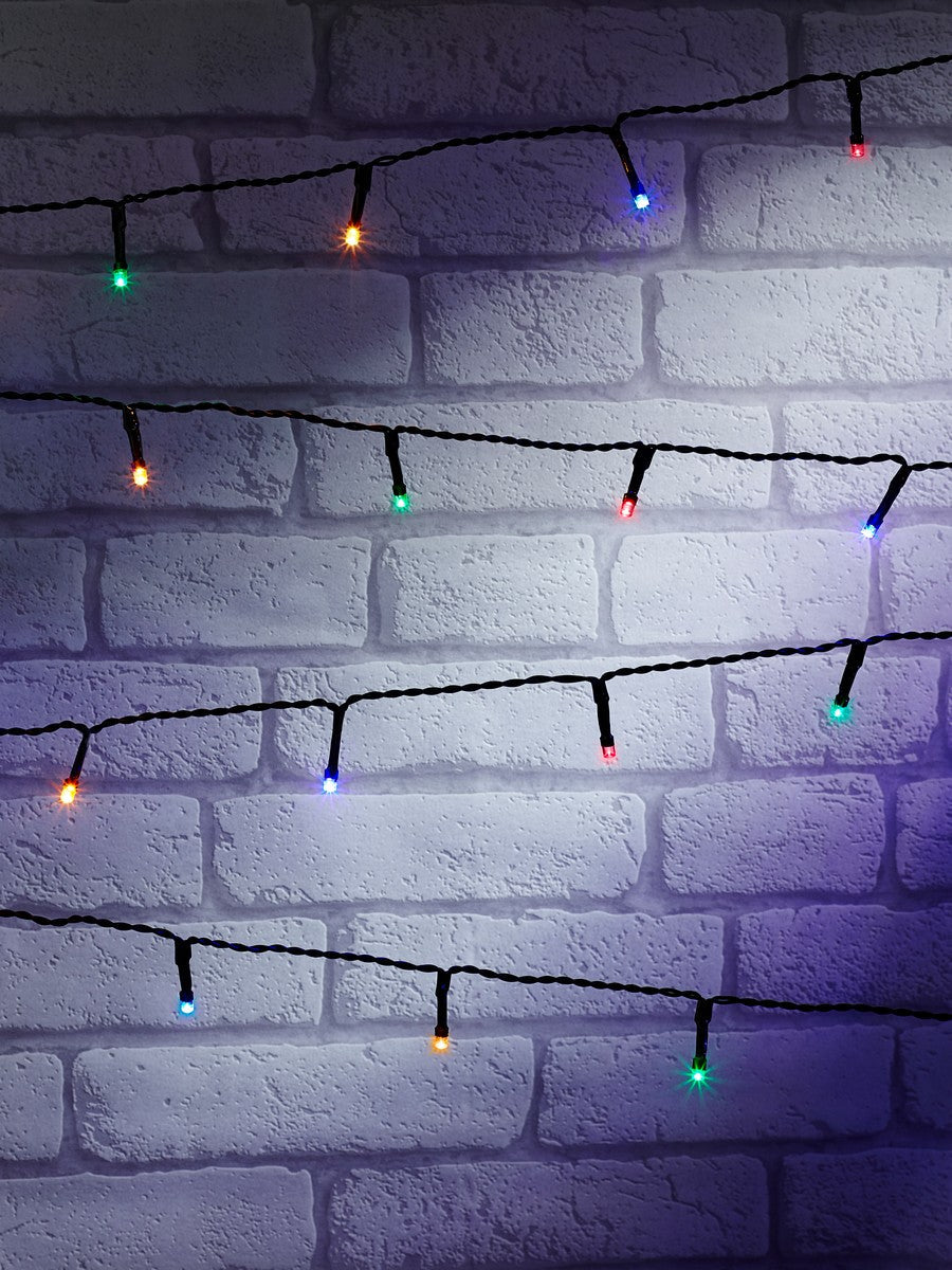 Christmas String Fairy Lights Multifunction Multicolour Outdoor 100 LED - 7.42m by Astralis