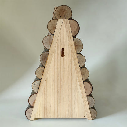 Rustic Wooden Bird House By Nature Watch - 34cm