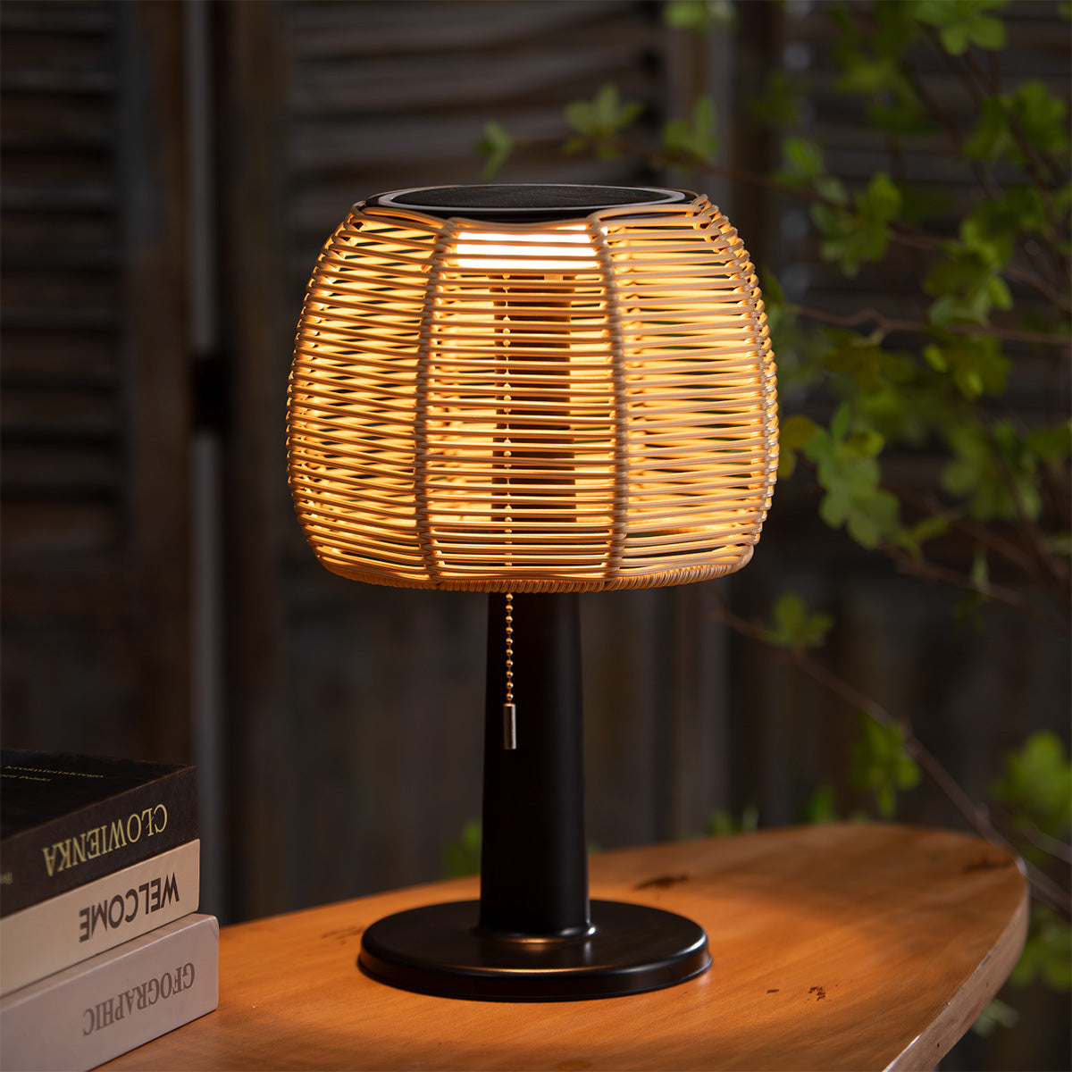 Table Solar Garden Light Lamp 10 Warm White LED - 33cm by Bright Garden Primary Image