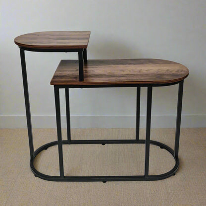 Brooklyn Side Table Dark Brown 1 Shelf