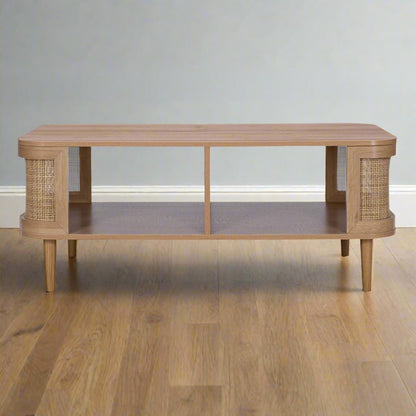 Stockholm Coffee Table Beige 2 Shelves Primary Image