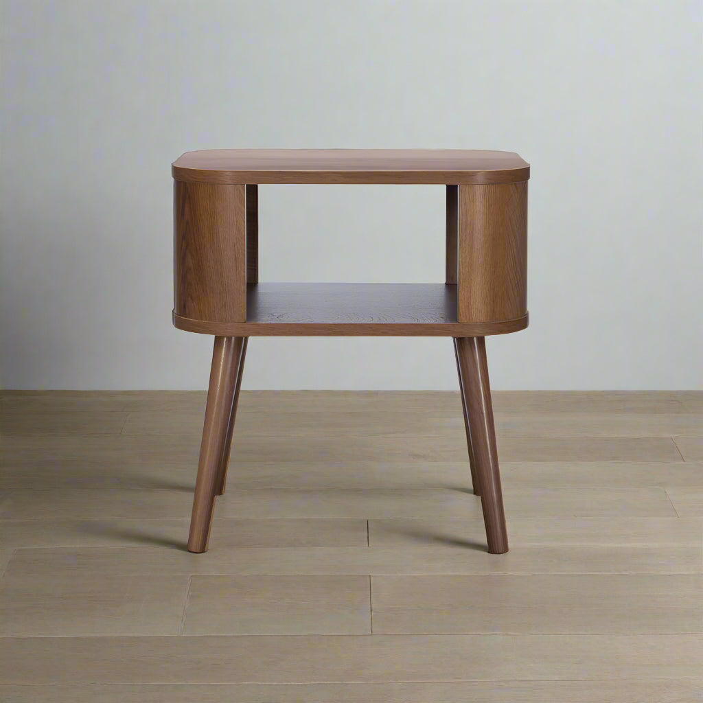 Copenhagen Side Table Dark Brown 1 Shelf