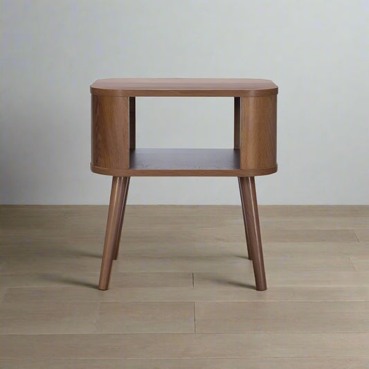 Copenhagen Side Table Dark Brown 1 Shelf