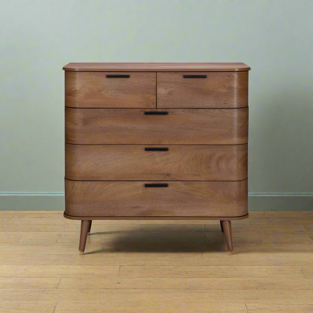 Copenhagen Chest of Drawers Dark Brown 5 Drawers Primary Image