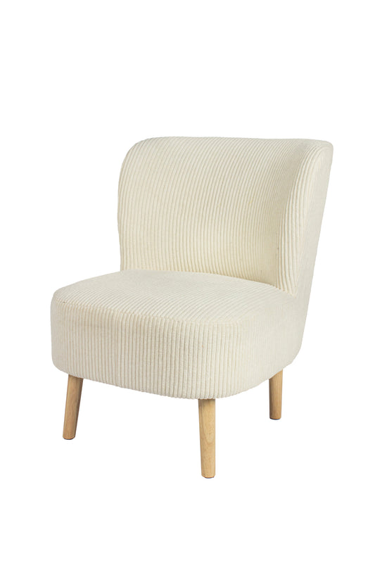 Essentials Large Teddy Chair Cream Ribbed by Hamilton McBride